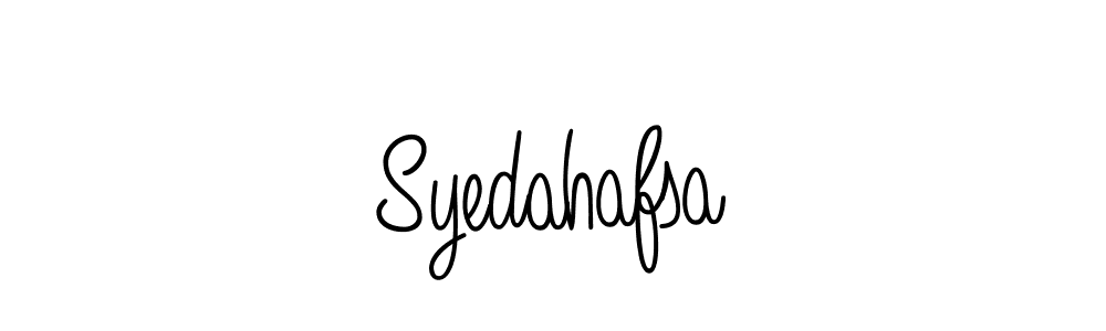 You should practise on your own different ways (Angelique-Rose-font-FFP) to write your name (Syedahafsa) in signature. don't let someone else do it for you. Syedahafsa signature style 5 images and pictures png