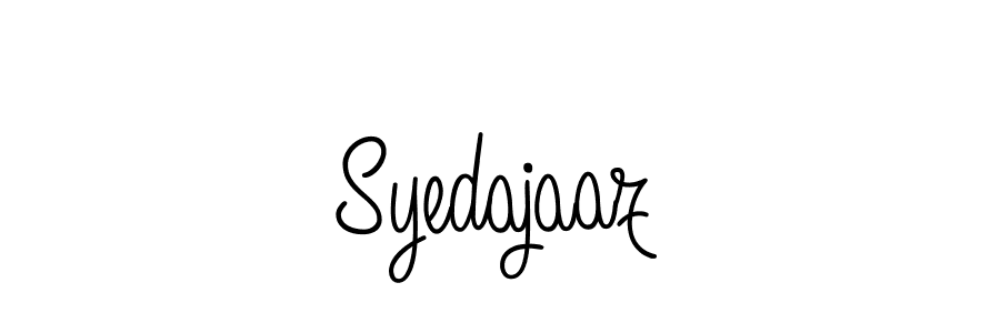 Make a beautiful signature design for name Syedajaaz. With this signature (Angelique-Rose-font-FFP) style, you can create a handwritten signature for free. Syedajaaz signature style 5 images and pictures png