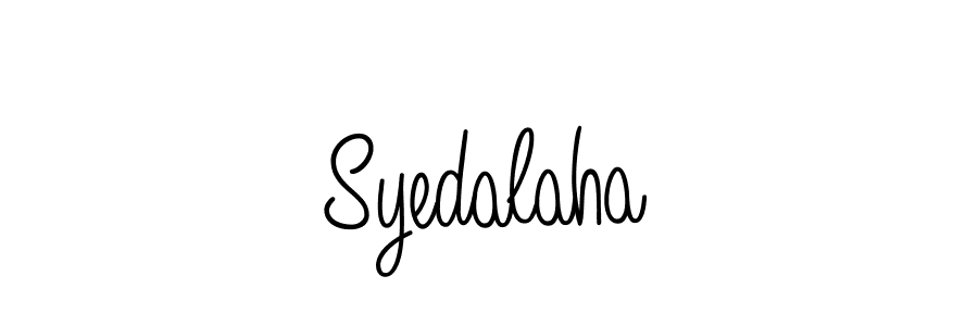 Make a beautiful signature design for name Syedalaha. With this signature (Angelique-Rose-font-FFP) style, you can create a handwritten signature for free. Syedalaha signature style 5 images and pictures png