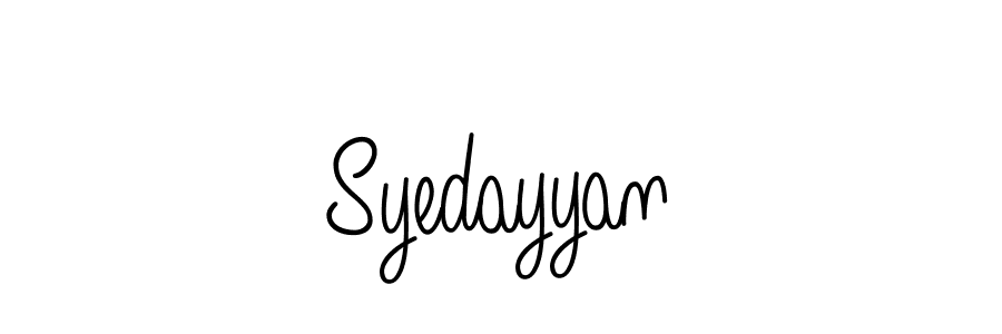 How to make Syedayyan signature? Angelique-Rose-font-FFP is a professional autograph style. Create handwritten signature for Syedayyan name. Syedayyan signature style 5 images and pictures png