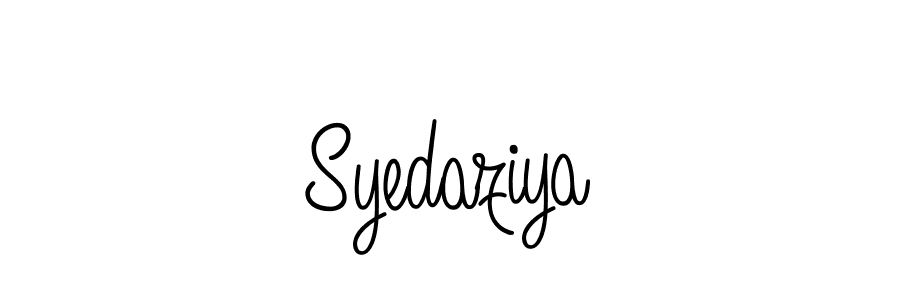 How to make Syedaziya signature? Angelique-Rose-font-FFP is a professional autograph style. Create handwritten signature for Syedaziya name. Syedaziya signature style 5 images and pictures png