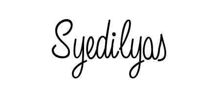 You should practise on your own different ways (Angelique-Rose-font-FFP) to write your name (Syedilyas) in signature. Don't let someone else do it for you. Syedilyas signature style 5 images and pictures png