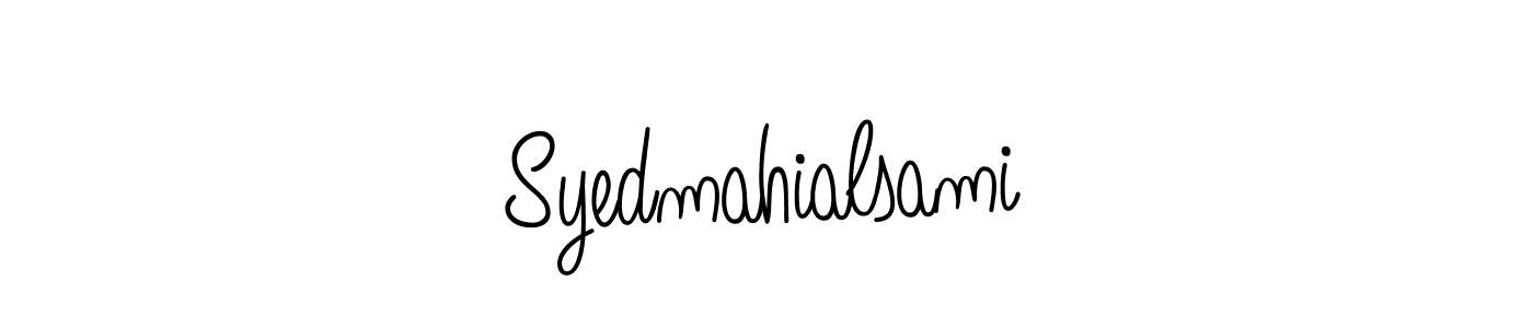 This is the best signature style for the Syedmahialsami name. Also you like these signature font (Angelique-Rose-font-FFP). Mix name signature. Syedmahialsami signature style 5 images and pictures png