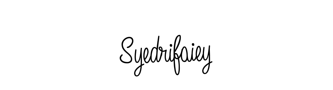 How to make Syedrifaiey name signature. Use Angelique-Rose-font-FFP style for creating short signs online. This is the latest handwritten sign. Syedrifaiey signature style 5 images and pictures png