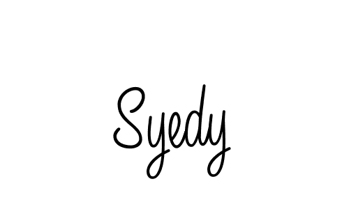 Make a beautiful signature design for name Syedy. With this signature (Angelique-Rose-font-FFP) style, you can create a handwritten signature for free. Syedy signature style 5 images and pictures png