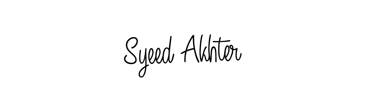 The best way (Angelique-Rose-font-FFP) to make a short signature is to pick only two or three words in your name. The name Syeed Akhter include a total of six letters. For converting this name. Syeed Akhter signature style 5 images and pictures png