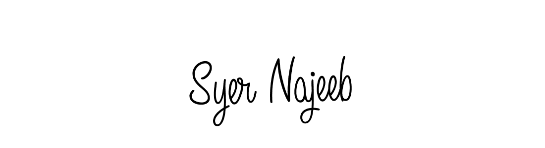 Once you've used our free online signature maker to create your best signature Angelique-Rose-font-FFP style, it's time to enjoy all of the benefits that Syer Najeeb name signing documents. Syer Najeeb signature style 5 images and pictures png