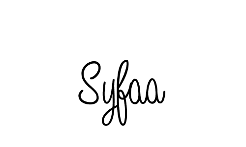 How to Draw Syfaa signature style? Angelique-Rose-font-FFP is a latest design signature styles for name Syfaa. Syfaa signature style 5 images and pictures png