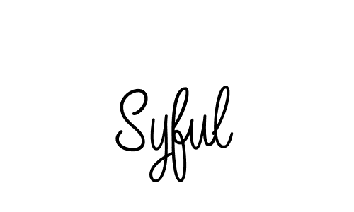 How to make Syful name signature. Use Angelique-Rose-font-FFP style for creating short signs online. This is the latest handwritten sign. Syful signature style 5 images and pictures png