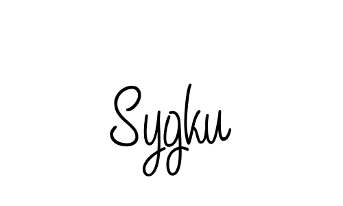 How to make Sygku signature? Angelique-Rose-font-FFP is a professional autograph style. Create handwritten signature for Sygku name. Sygku signature style 5 images and pictures png