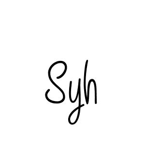 Make a beautiful signature design for name Syh. With this signature (Angelique-Rose-font-FFP) style, you can create a handwritten signature for free. Syh signature style 5 images and pictures png