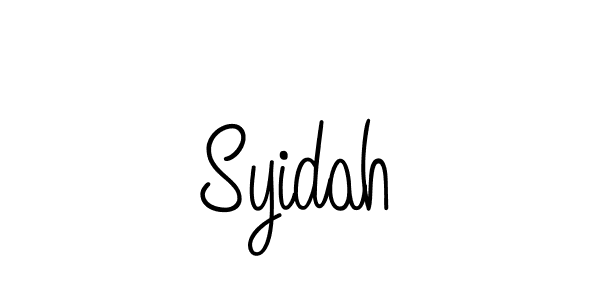 How to make Syidah signature? Angelique-Rose-font-FFP is a professional autograph style. Create handwritten signature for Syidah name. Syidah signature style 5 images and pictures png