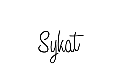 How to Draw Sykat signature style? Angelique-Rose-font-FFP is a latest design signature styles for name Sykat. Sykat signature style 5 images and pictures png