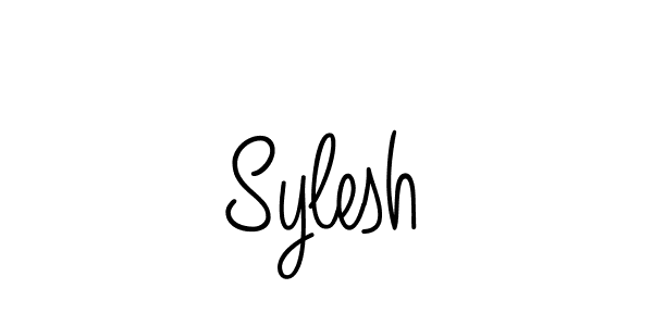 Best and Professional Signature Style for Sylesh. Angelique-Rose-font-FFP Best Signature Style Collection. Sylesh signature style 5 images and pictures png