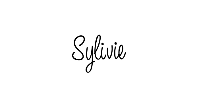 Use a signature maker to create a handwritten signature online. With this signature software, you can design (Angelique-Rose-font-FFP) your own signature for name Sylivie. Sylivie signature style 5 images and pictures png