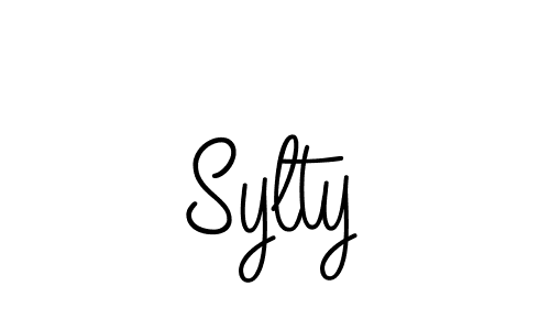 You should practise on your own different ways (Angelique-Rose-font-FFP) to write your name (Sylty) in signature. don't let someone else do it for you. Sylty signature style 5 images and pictures png