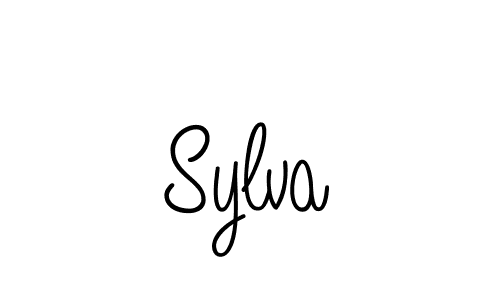 You should practise on your own different ways (Angelique-Rose-font-FFP) to write your name (Sylva) in signature. don't let someone else do it for you. Sylva signature style 5 images and pictures png