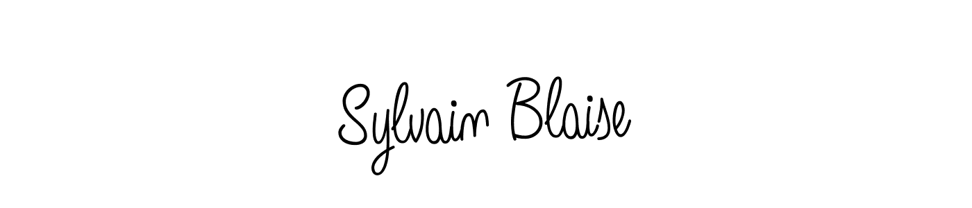 You should practise on your own different ways (Angelique-Rose-font-FFP) to write your name (Sylvain Blaise) in signature. don't let someone else do it for you. Sylvain Blaise signature style 5 images and pictures png