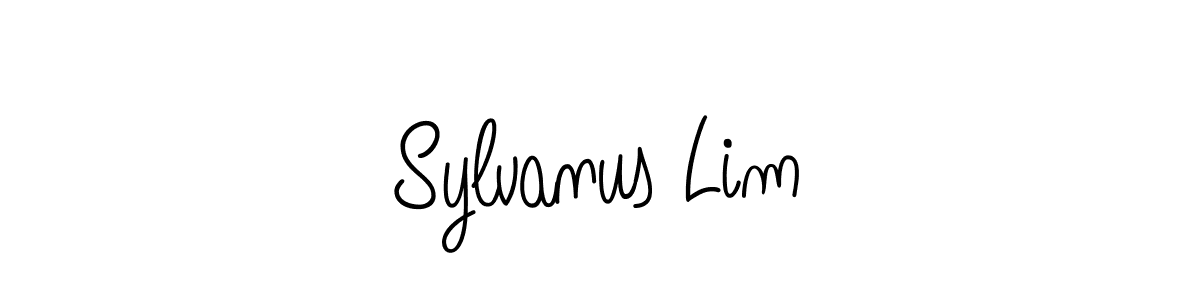 How to make Sylvanus Lim name signature. Use Angelique-Rose-font-FFP style for creating short signs online. This is the latest handwritten sign. Sylvanus Lim signature style 5 images and pictures png