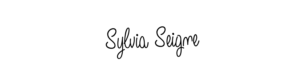 Create a beautiful signature design for name Sylvia Seigne. With this signature (Angelique-Rose-font-FFP) fonts, you can make a handwritten signature for free. Sylvia Seigne signature style 5 images and pictures png