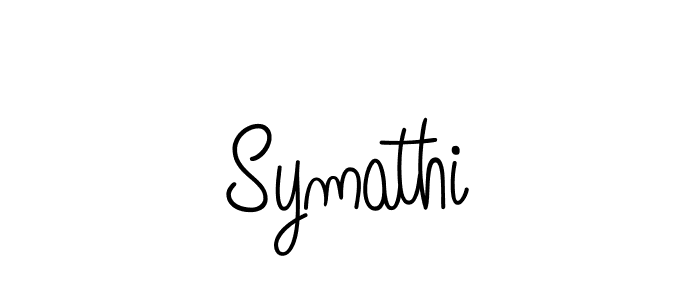 Create a beautiful signature design for name Symathi. With this signature (Angelique-Rose-font-FFP) fonts, you can make a handwritten signature for free. Symathi signature style 5 images and pictures png