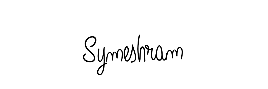 Symeshram stylish signature style. Best Handwritten Sign (Angelique-Rose-font-FFP) for my name. Handwritten Signature Collection Ideas for my name Symeshram. Symeshram signature style 5 images and pictures png
