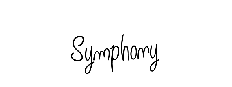 You should practise on your own different ways (Angelique-Rose-font-FFP) to write your name (Symphony) in signature. don't let someone else do it for you. Symphony signature style 5 images and pictures png