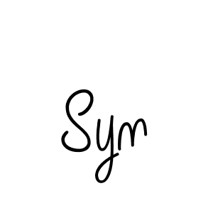 Syn stylish signature style. Best Handwritten Sign (Angelique-Rose-font-FFP) for my name. Handwritten Signature Collection Ideas for my name Syn. Syn signature style 5 images and pictures png