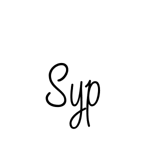 You should practise on your own different ways (Angelique-Rose-font-FFP) to write your name (Syp) in signature. don't let someone else do it for you. Syp signature style 5 images and pictures png