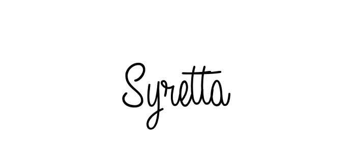 Also we have Syretta name is the best signature style. Create professional handwritten signature collection using Angelique-Rose-font-FFP autograph style. Syretta signature style 5 images and pictures png