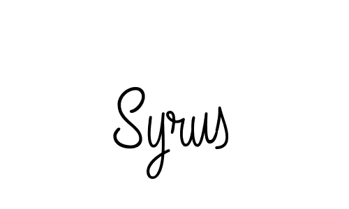 Create a beautiful signature design for name Syrus. With this signature (Angelique-Rose-font-FFP) fonts, you can make a handwritten signature for free. Syrus signature style 5 images and pictures png