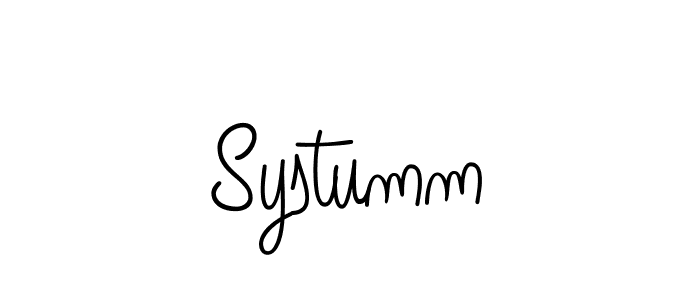 Systumm stylish signature style. Best Handwritten Sign (Angelique-Rose-font-FFP) for my name. Handwritten Signature Collection Ideas for my name Systumm. Systumm signature style 5 images and pictures png