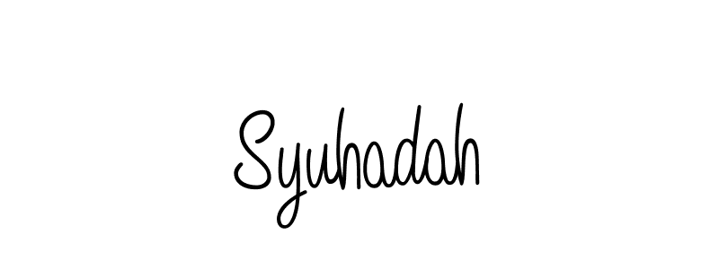 Once you've used our free online signature maker to create your best signature Angelique-Rose-font-FFP style, it's time to enjoy all of the benefits that Syuhadah name signing documents. Syuhadah signature style 5 images and pictures png