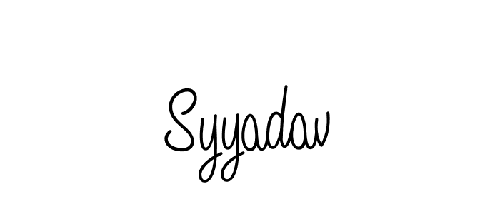 Design your own signature with our free online signature maker. With this signature software, you can create a handwritten (Angelique-Rose-font-FFP) signature for name Syyadav. Syyadav signature style 5 images and pictures png