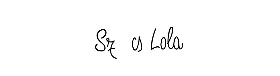 Also You can easily find your signature by using the search form. We will create Szűcs Lola name handwritten signature images for you free of cost using Angelique-Rose-font-FFP sign style. Szűcs Lola signature style 5 images and pictures png