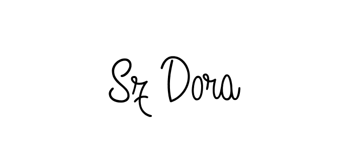 How to Draw Sz Dora signature style? Angelique-Rose-font-FFP is a latest design signature styles for name Sz Dora. Sz Dora signature style 5 images and pictures png