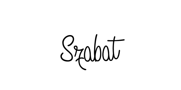 Create a beautiful signature design for name Szabat. With this signature (Angelique-Rose-font-FFP) fonts, you can make a handwritten signature for free. Szabat signature style 5 images and pictures png