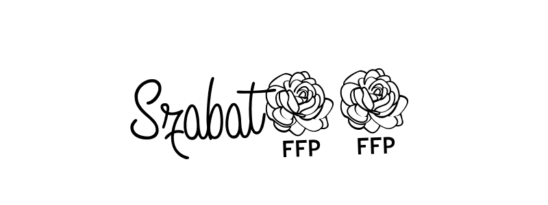 Use a signature maker to create a handwritten signature online. With this signature software, you can design (Angelique-Rose-font-FFP) your own signature for name Szabat02. Szabat02 signature style 5 images and pictures png