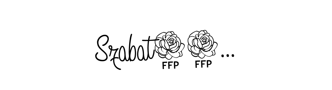 Once you've used our free online signature maker to create your best signature Angelique-Rose-font-FFP style, it's time to enjoy all of the benefits that Szabat02... name signing documents. Szabat02... signature style 5 images and pictures png
