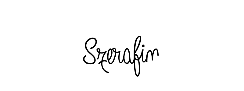 Szerafin stylish signature style. Best Handwritten Sign (Angelique-Rose-font-FFP) for my name. Handwritten Signature Collection Ideas for my name Szerafin. Szerafin signature style 5 images and pictures png
