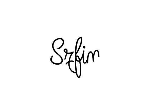 Make a beautiful signature design for name Szfin. With this signature (Angelique-Rose-font-FFP) style, you can create a handwritten signature for free. Szfin signature style 5 images and pictures png
