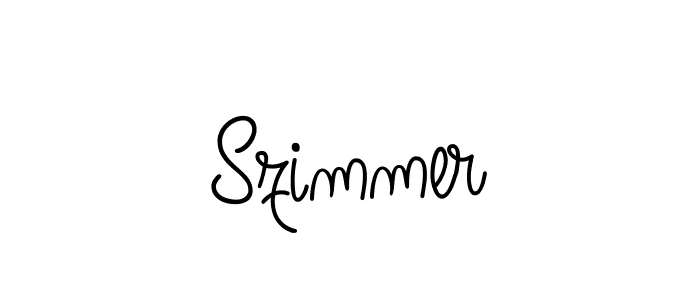 You should practise on your own different ways (Angelique-Rose-font-FFP) to write your name (Szimmer) in signature. don't let someone else do it for you. Szimmer signature style 5 images and pictures png