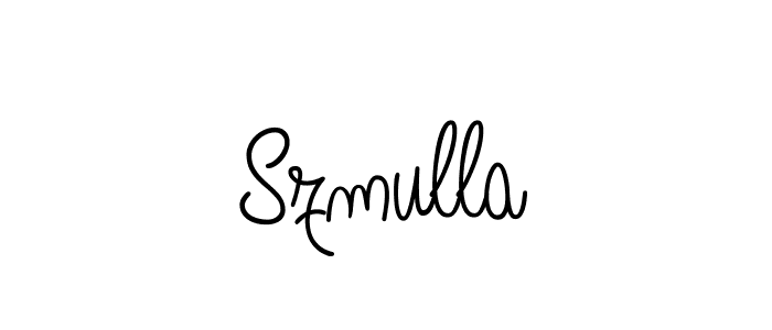 Szmulla stylish signature style. Best Handwritten Sign (Angelique-Rose-font-FFP) for my name. Handwritten Signature Collection Ideas for my name Szmulla. Szmulla signature style 5 images and pictures png