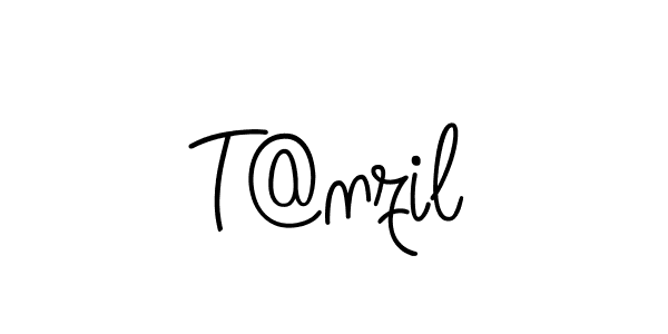 T@nzil stylish signature style. Best Handwritten Sign (Angelique-Rose-font-FFP) for my name. Handwritten Signature Collection Ideas for my name T@nzil. T@nzil signature style 5 images and pictures png