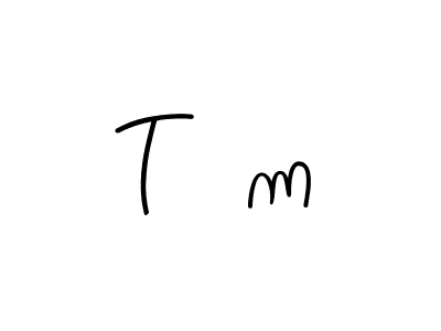 How to Draw T m signature style? Angelique-Rose-font-FFP is a latest design signature styles for name T m. T m signature style 5 images and pictures png