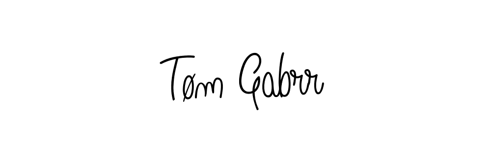 Check out images of Autograph of Tøm Gabrr name. Actor Tøm Gabrr Signature Style. Angelique-Rose-font-FFP is a professional sign style online. Tøm Gabrr signature style 5 images and pictures png