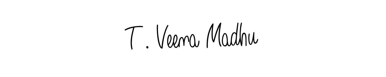 Check out images of Autograph of T . Veena Madhu name. Actor T . Veena Madhu Signature Style. Angelique-Rose-font-FFP is a professional sign style online. T . Veena Madhu signature style 5 images and pictures png