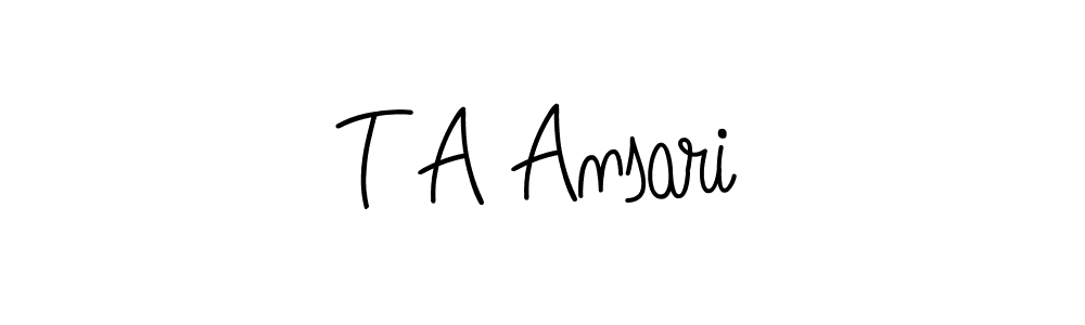 Here are the top 10 professional signature styles for the name T A Ansari. These are the best autograph styles you can use for your name. T A Ansari signature style 5 images and pictures png