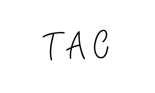 Make a beautiful signature design for name T A C. With this signature (Angelique-Rose-font-FFP) style, you can create a handwritten signature for free. T A C signature style 5 images and pictures png