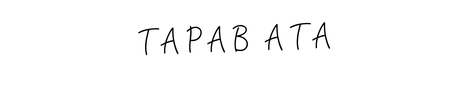 Make a beautiful signature design for name T A P A B  A T A. With this signature (Angelique-Rose-font-FFP) style, you can create a handwritten signature for free. T A P A B  A T A signature style 5 images and pictures png